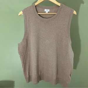J. Crew Women’s XXL Classic Shell Tank 100% Cotton Sweater Tank Top